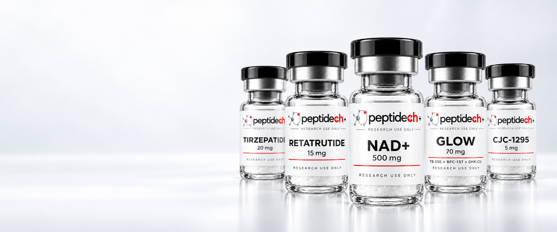 Peptidech branded research vials